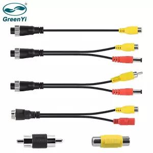 후방카메라배선 RCA 케이블 보안 DVR CCTV 카메라 남성 DC 연장 어댑터 변환기에 4Pin 항공 머리 남성/여성