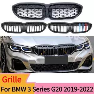 자동차 그릴망 튜닝 BMW 호환 3 시리즈 G20 G21 - 318i 320i 320d 330i 340i 340d 전면 흡기 그릴 중간 메