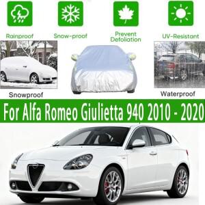 [호환품]알파 로메오 줄리에타 940 2010- 전천후 야외 자동차 커버 방수 눈 햇빛 먼지 방지 외부 보호 옥스