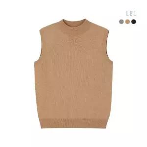 25SS 실크캐시미어 모크넥 슬리브리스 니트