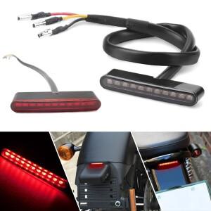 바이크 오토바이 브레이크 테일 라이트 미니 소형 호환 전기 스쿠터 듀얼 모드 조명 12V 11LED 범용 자전거