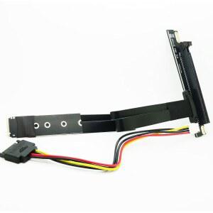 [미국배송] SINTECH M.2 NGFF 키 M TO PCIE 16X 그래픽 카드 라이저 어댑터 카드 NVME PCI-E PCI-EXPRESS 확장 케이블 25CMS