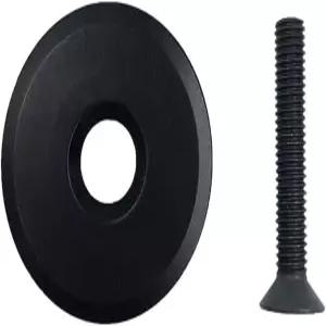 진샤인 블랙 바이크 프론트 포크 스템 탑 캡 헤드셋 및 스크류 튜브 로드 28.6mm 1-1인치 핸들바 스템용