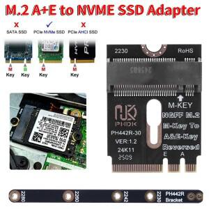 M.2 A+E - NVME SSD 어댑터 A/E 키 M PCIE 4.0 라이저 카드 WIFI 인터페이스 (노트북 메인보드 2280용)