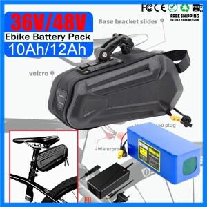 전자 자전거 배터리 48v 36v 10Ah 12Ah 방수 리튬 이온 배터리 팩 250W-1000W 오토바이/스쿠터/자전거 2A