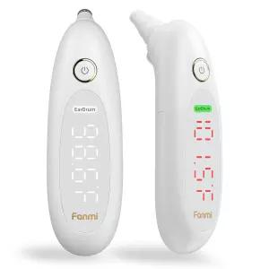 성인 및 용 귀 온도계 실시간 동적 고막 감지 프로브 1버튼 1초 결과 사용 읽기 쉬운 대형 LED 디스플레이