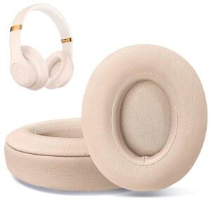 [미국배송] BEATS STUDIO 3.0/2.0과 호환되는 교체 이어 패드 쿠션 메모리 폼이 있는 헤드폰 커버 부드러운 가죽 어댑티브 비츠 스튜디오 패드-도자기 로즈