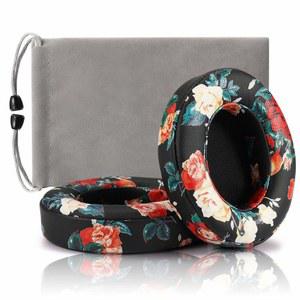 [미국배송] 교체용 이어 쿠션 패드 커버는 DR.DRRE-1 쌍(플로럴 블랙)으로만 BEATS STUDIO 2.0 및 3.0 오버 헤드폰과 호환됩니다