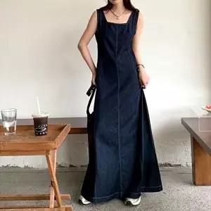 워싱데님 G126677 청원피스 롱원피스 나시 (KYR-WFH7I3P)