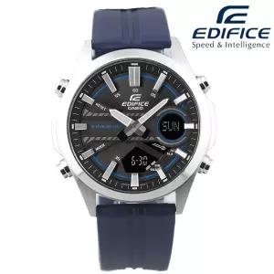 카시오 에디피스 100M 방수 아날로그+디지탈 투타임 손목시계 EFV-C120P-1A2