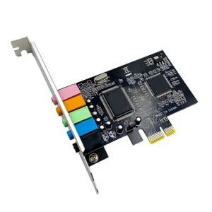 야레겔룬 PCI-E 5.1 데스크톱 내장 사운드 카드 3D 게임 음악 디지털 24비트 스테레오 필드, 리버브 지원 Win7