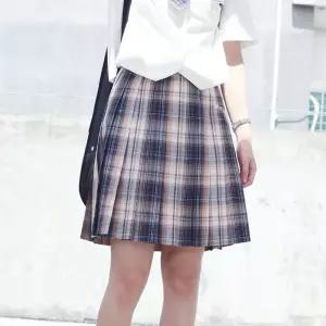 오렌지브라운 사선체크 교복치마(기장선택) 교복