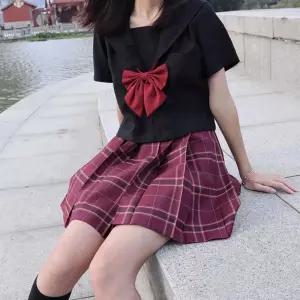 레드 체크패턴 교복치마(기장선택) 교복 학생복