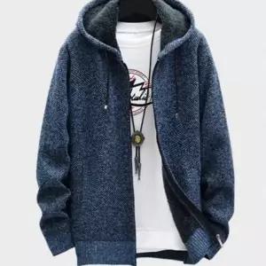 남성 오버핏 기모 후드집업 니트 ON-JUA-QWFG5NCF