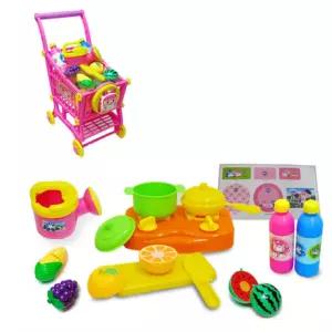 밀고다니는 엠버 마트놀이 카트 음식장난감 단체선물 손녀