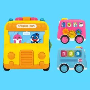 아기 귀여운버튼 핑크퐁 미니 버스장난감 유치원남아 5살