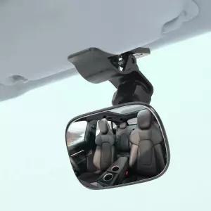 유니버설 자동차 실내 후방 베이비 미러 트럭 선바이저 헤드레스트 블랙용 조절 가능한 클립온 광각 볼록