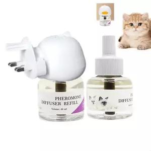 고양이를 진정시키는 애완 동물 페로몬 디퓨저 오래 지속되는 고양이 페로몬 디퓨저 조용한 컴포트 용품 여