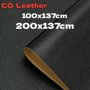 인조가죽시트지 가죽 수선패치  200x137 수리 스티커 자체 접착 패치 Pu 블랙 패브릭 소파 구멍 자동차 좌