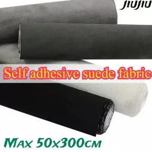 인조가죽시트지 가죽 수선패치  자동차 내부 개조 스티커 접착식 스웨이드 패브릭 헤드라이너 도어 장식용