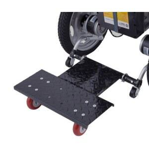 전동 휠체어 뒷 보조 스탠딩 사륜 바퀴 탑승 페달 발판 후면 스쿠터