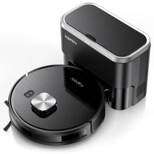 로봇 청소기 및 걸레 콤보, 11500Pa 흡입, 3-in-1 청소기, 스마트 라이다 내비게이션, 70일 셀프 비우기, 160분 런타임, 앱 /알렉사 / 음성 제어, 반려동물 털,