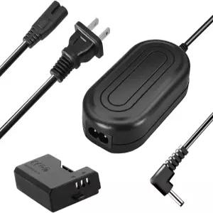 TKDY LP-E10 T7 더미 배터리 DR-E10 DC 커플러 및 ACK-E10 연속 전원 공급 키트 (Canon EOS T6 T5 T3 Kiss