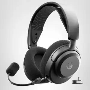 스틸시리즈 아크티스 노바 3X 무선 멀티 플랫폼 게임 헤드셋 u2014 모바일 앱 컨트롤 40 HR 배터리