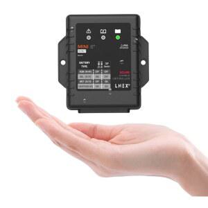 [미국배송] LIFEPO4 AGM 젤 플러드 및 리튬 배터리용 LED 표시등이 있는 LNEX 태양광 충전 컨트롤러 방수 8A 12V 미니 패널 배터리 지능형 레귤레이터