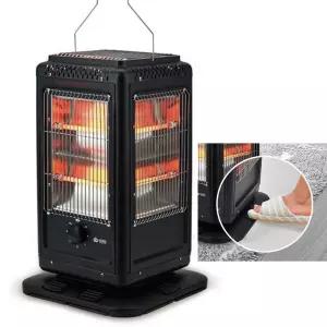 GOSS 발터치 세이프가드 오방 히터 (홍관블랙) / 전기 난로 전열기 난방기구