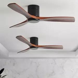 실링팬 원목 선풍기 조명 천장형 낮은