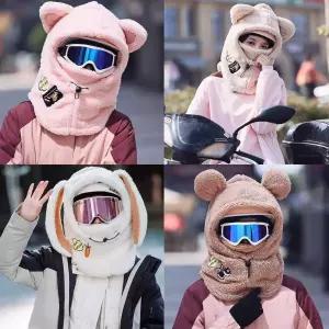 리온 스키헬멧커버 인싸템 고양이 바라클라바 겨울 스키장