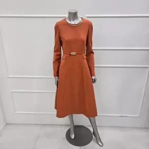 [미니멈]MYDAWO1020OR넥체인 플레어 원피스