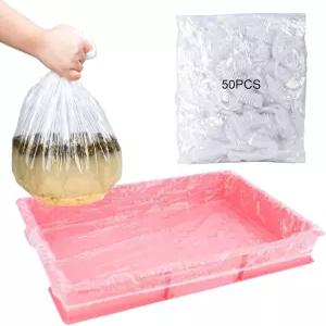 일회용 소형 동물 케이지 라이너 토끼 쓰레기통 라인 애완동물 트레이 가방 기니피그 변기 플라스틱 필름