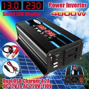 USB 포트가 4000W 전력 인버터 12V ~ 220V/110V 태양광/자동차/가정용, LED 디스플레이용 , RV, 캠핑