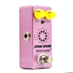 일렉트릭 베이스 기타를 위한 소울디엠 스프링 리버브 미니 싱글 기타 이펙트 페달 트루 바이패스