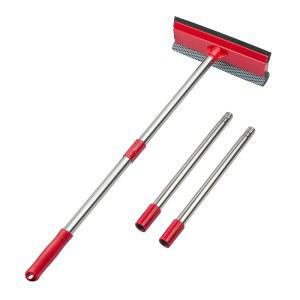 DSV 표준 창문 스퀴지, 55인치 연장 폴이 있는 2-in-1 클리너, 세척 키트, 유리문 야외 창문을 위한 긴 손잡이가 다용도 자동차 앞유리 클리닝 도구