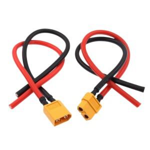 XT60 커넥터 남성 여성 16AWG 10cm 연장 케이블  드론 RC 자동차 RV 배터리 충전용 태양광 패널 어댑터 플