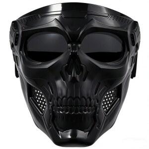 ATV 오토바이 사이클링 스키 할로윈 CS 게임 코스프레 해골 마스크에 적합한 에어소프트 마스크 페인트볼 풀페이스 전술