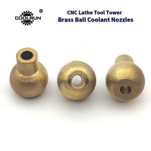 CoolRun CNC 선반용 황동 볼 냉각수 노즐  기계 공구 홀더  조인트 수냉식 구멍 분무기