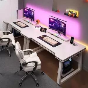 2인용컴퓨터책상 게이밍용 더블 게이밍책상 쌍둥이 피시방 커플석 18mm 데스크탑 그레이