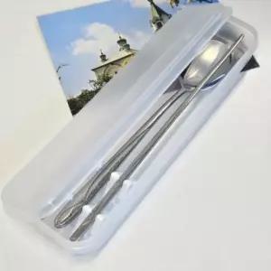 케이스 휴대용 무소음 수저집 수저통 도시락 수저 도 (WFK92T2)