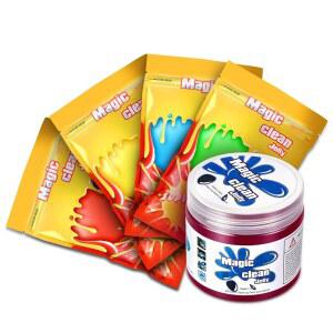 [포르르] dna 모터링 5팩 자동차 청소 젤 자동 디테일 도구 퍼티 실내 청소기, 젤리 키보드 용품 남성 여성을 위한 선물, touls-00150