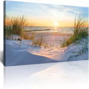 라프레몰리 벽 장식 - 거실 침실 및 사무실을 위한 캔버스 예술 모던 오션 뷰 바다 풍경 판화 그림 홈