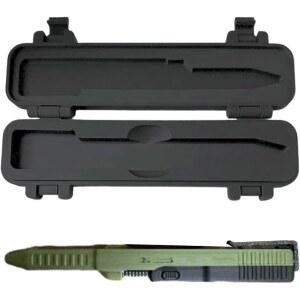 [포르르] 전술 슬라이드 액션 볼펜, 3d 프린팅 펜 edc, 창의적인 참신함 글쓰기 도구, 리필 가능한 부드러운 잉크 펜, 장비 팬, 문구 애호가를 위한 재미있는 선물 (그린)