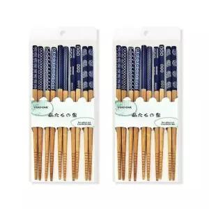 세트 5P 블루 대나무 2세트 고급 젓가락 일본식 (WFKAD47)