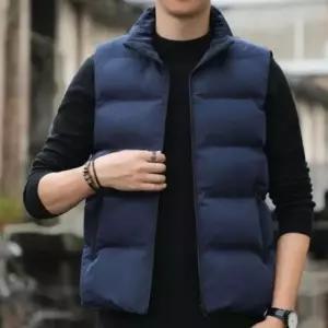 겨울옷 웰론 롱 겨울 베이직 얇은 오버핏 점퍼 남자 베스트 조끼 패딩 다운 (WFK9I9I)