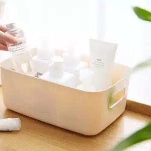 중형 다용도 플라스틱 수납함 스킨 보관 상자 의류 수납 박스 (WFKA7ZE)