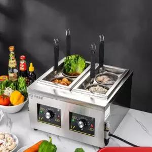 면탕기 소형 국수기계 기계 국수 삶기 면삶는기계 2구 우동 전기 파스타 소면 업소용.