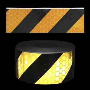 황흑 빛반사테이프 45m 현장 차량 반사광 스티커 필름